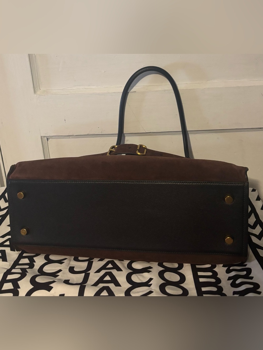Marc Jacobs dark brown suede Dakota Satchel NWOT - Picture 9 of 13